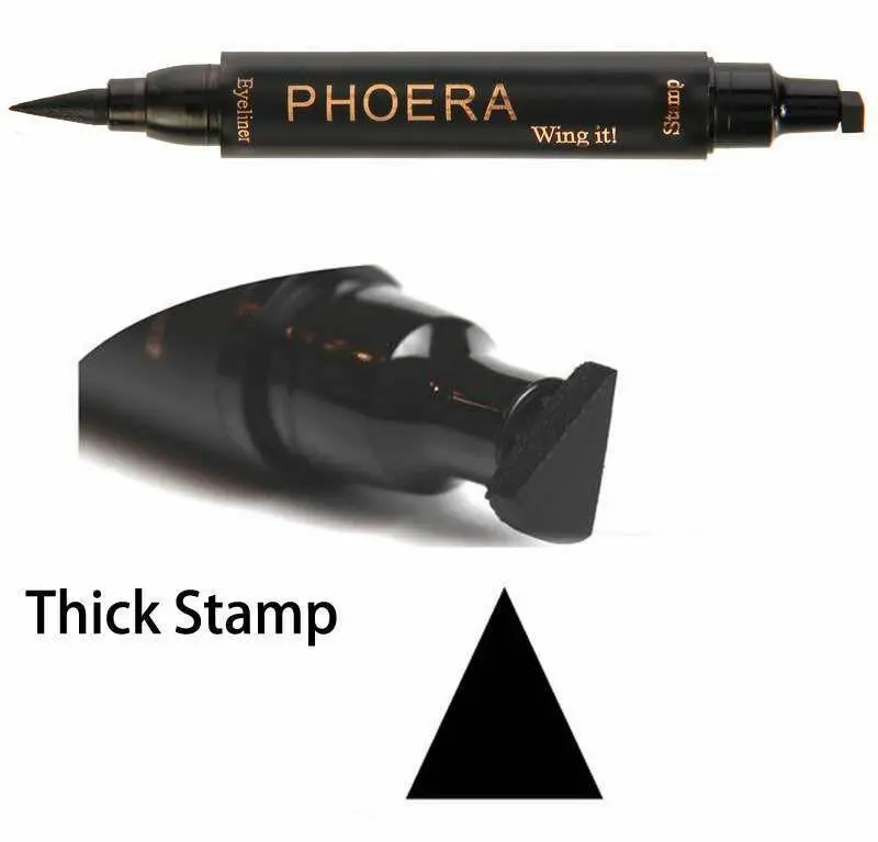 PHOERA 2 In 1 Non-smudge Seal Eyeliner - Thick Stamp