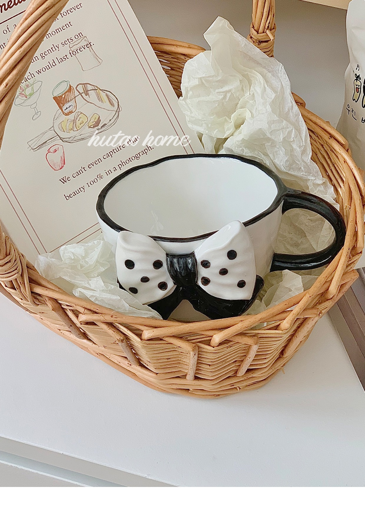 Bowknot Girl Heart Ceramic Mug