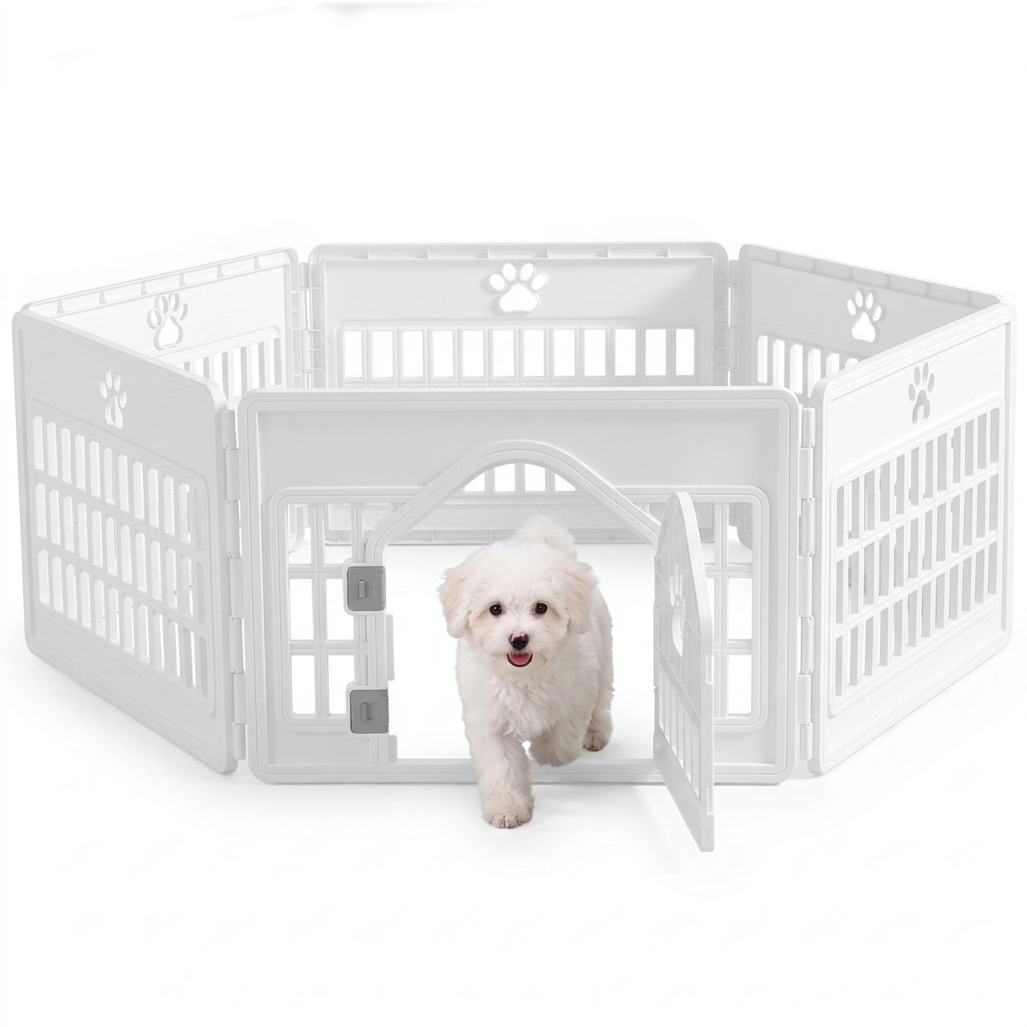 Plastic Dog With Movable Enclosure, Suitable For Small And Medium-sized Dogs, Cats And Rabbits. - Default