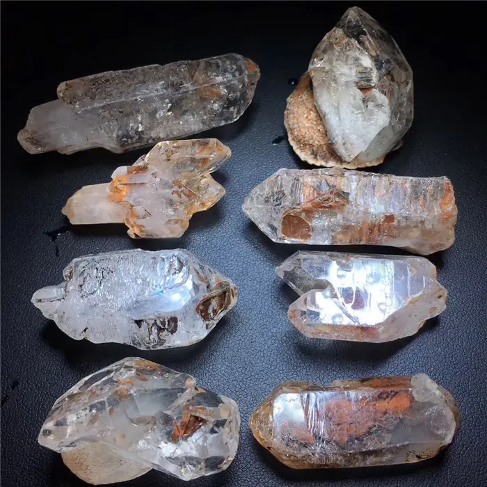 Natural White Crystal Skeleton Hollow Backbone Rough Stone