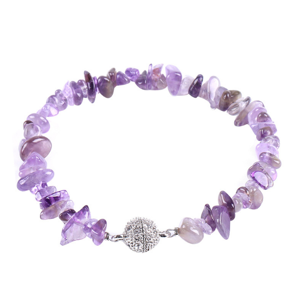 Title 1, Brazalete de grava natural para mujer con cierr...