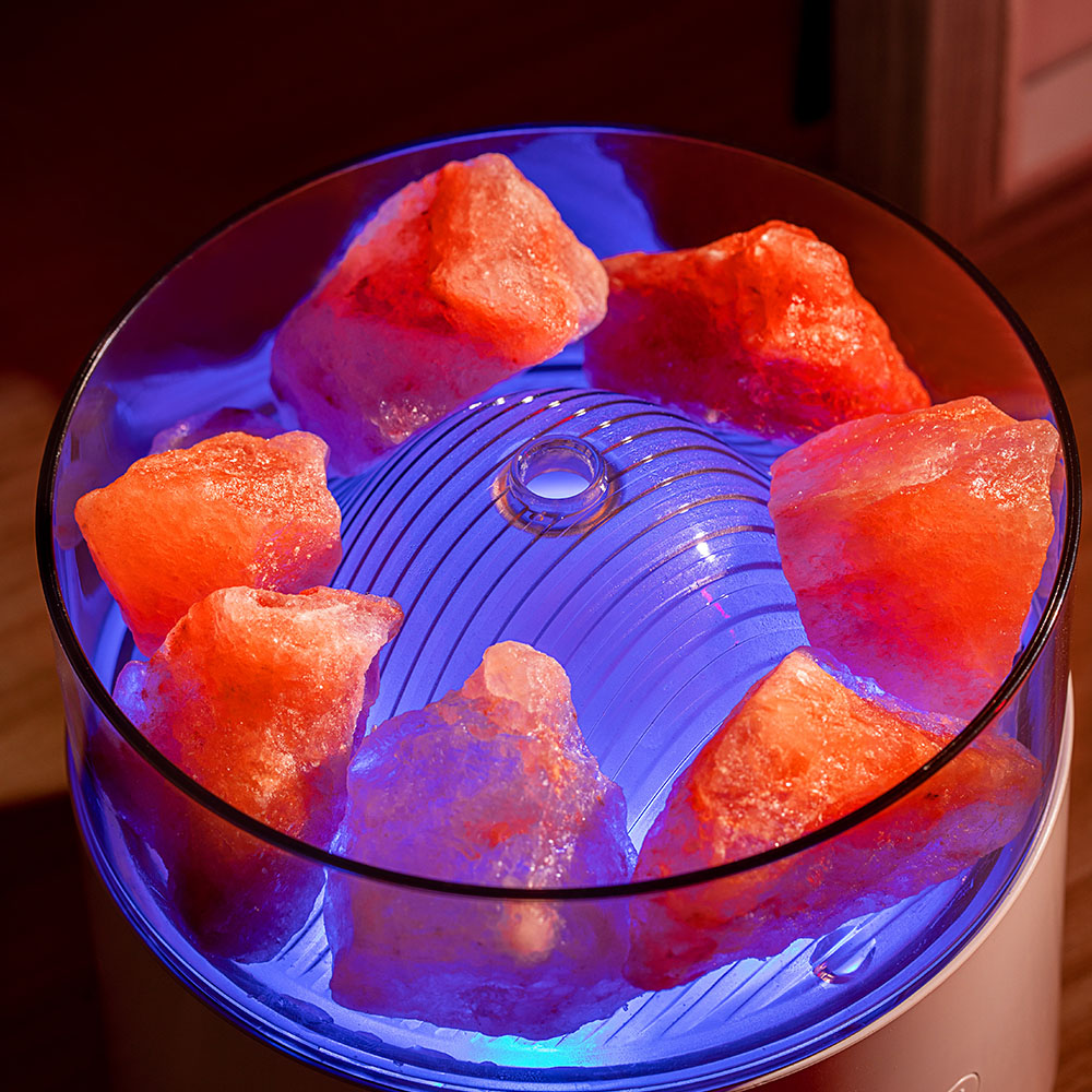 Cool-Mist Impeller Air Humidifier Crystal Salt Aroma Diffuser Incense Machine Fogger Essential Oil Lamp Difusor Ambient Light — foto 11