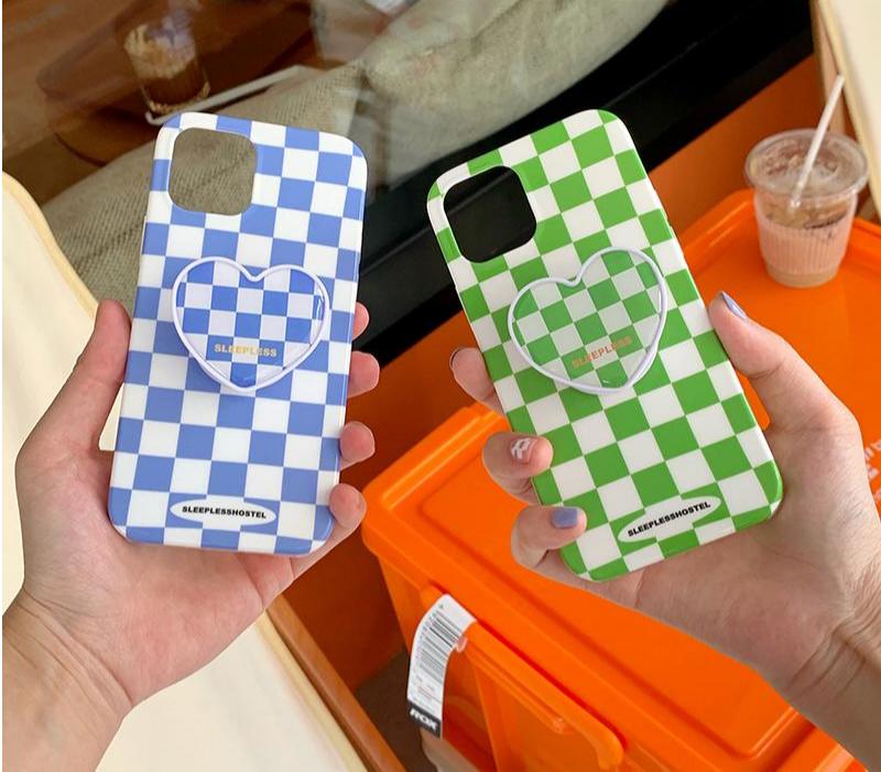Irregular Checkerboard Telescopic Mobile Phone Holder - Image 9