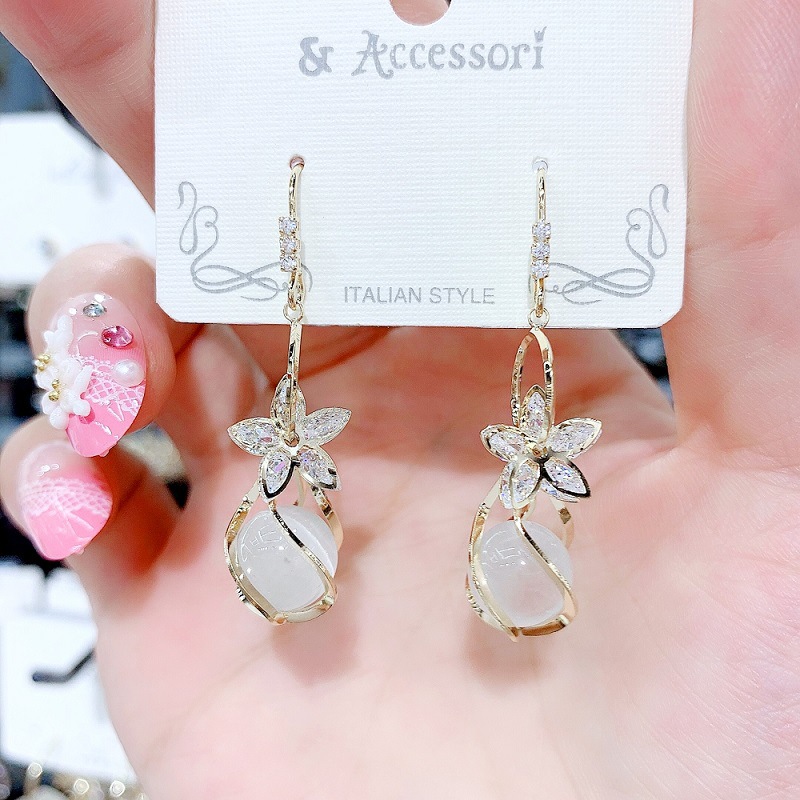 New Golden Phoenix Tassel Earrings Temperament Versatile Long