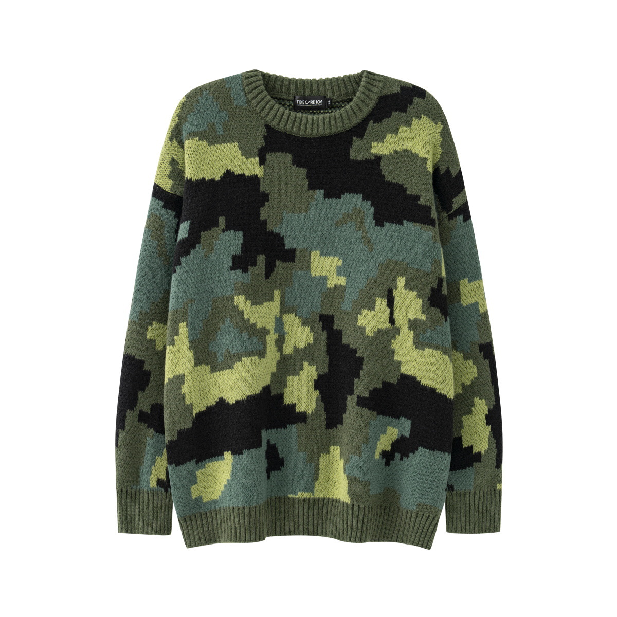 Men's And Women's Round Neck Sweater Coat Warm Camouflage - Shop at LoveMi
