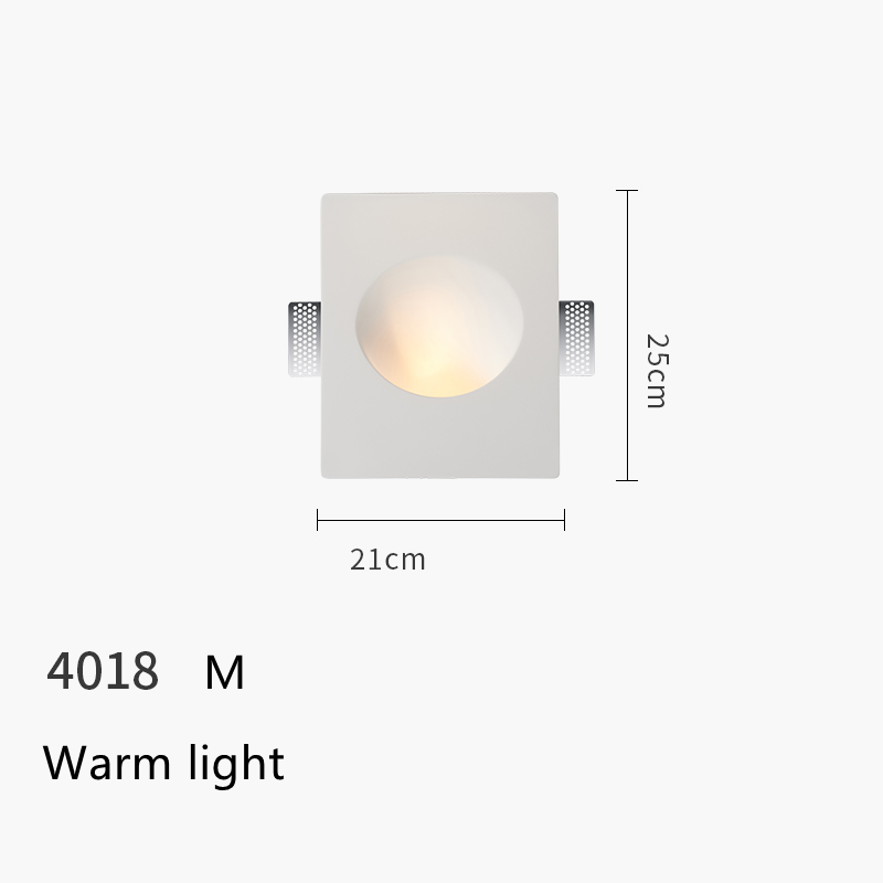 White E Warm light 21X25CM