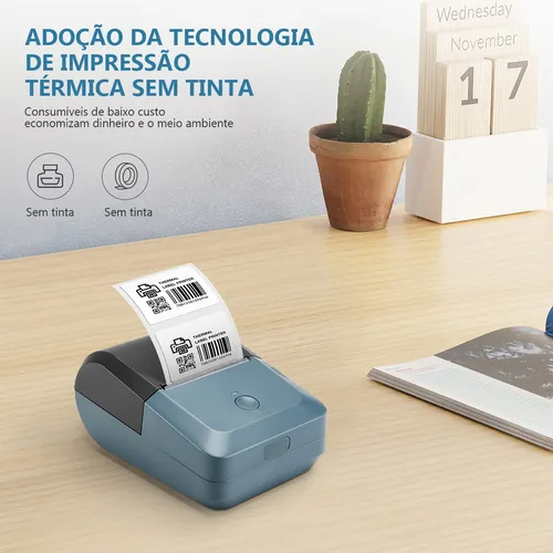 Thermal Receipt Printer Compact HighSpeed Wireless POS Printer For Small Business Rechargeable Battery For Supermarkets And Restaurants With 203dpi Resolution