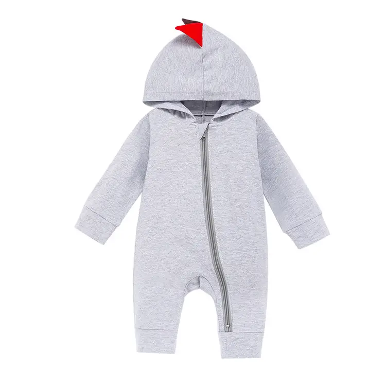 Funny Multi-color Dinosaur Long Sleeve One-piece Romper Baby Suit
