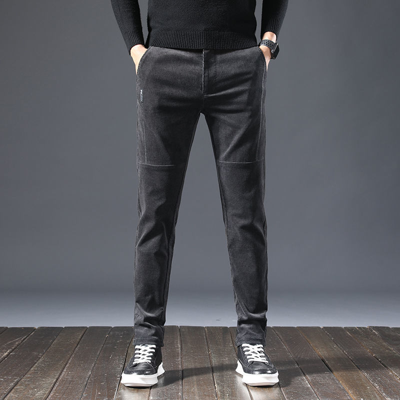 Title 2, Mens Fashion Autumn Corduroy Casual Pants Comf...