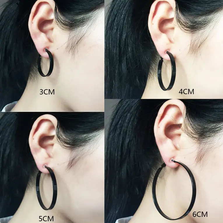 European And American Women With Large Ring Earrings