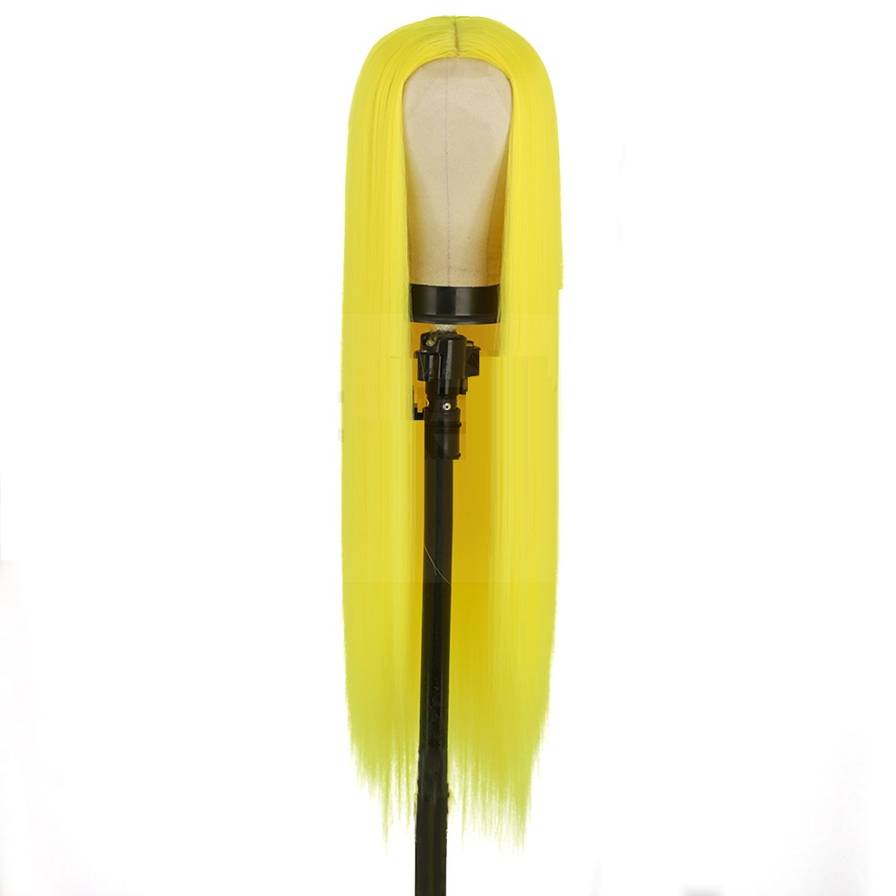 Front Lace Long Straight Hair Chemical Fiber Wig 2104Color - Shop at LoveMi