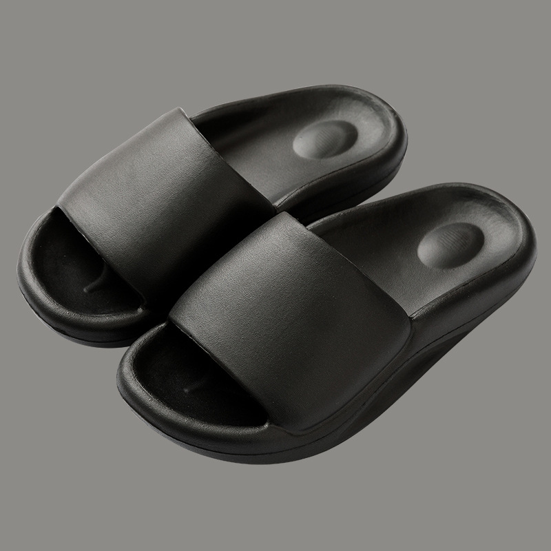 Solid Color Thick-soled Household Sandals And Slippers