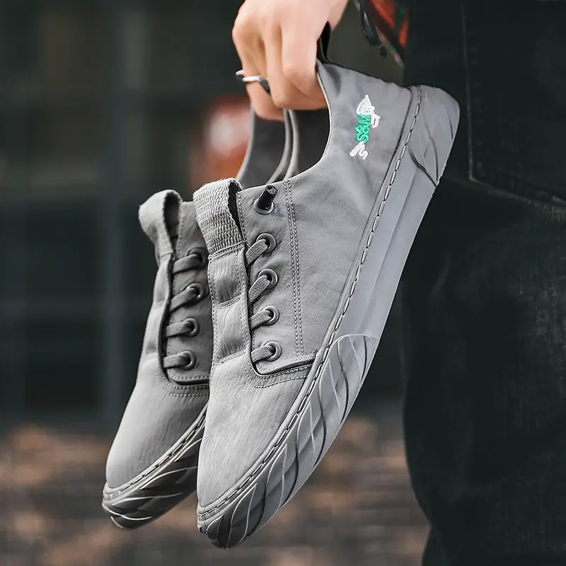 Men's Breathable Ice Silk Canvas Shoes