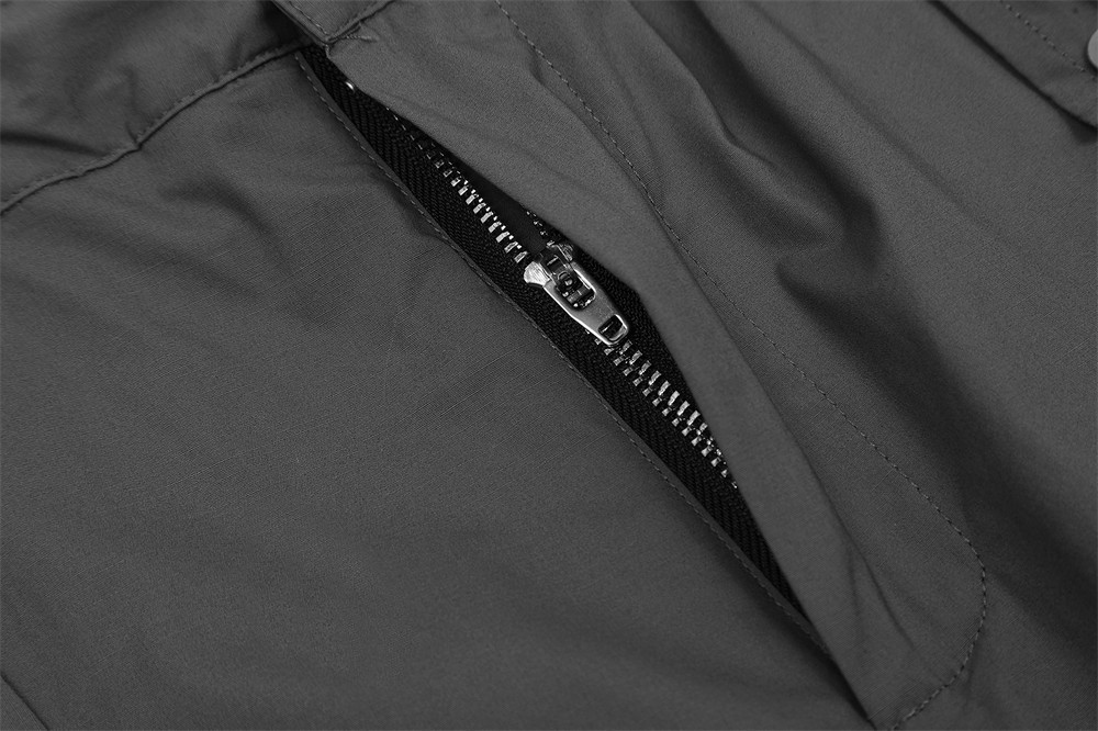 Men's Multi-pocket Straight Casual Pants Loose Drawstring Elastic Waist