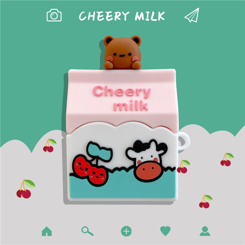 Cow Box Bear Protective Case Headphone Soft Shell Cartoon - Image 3