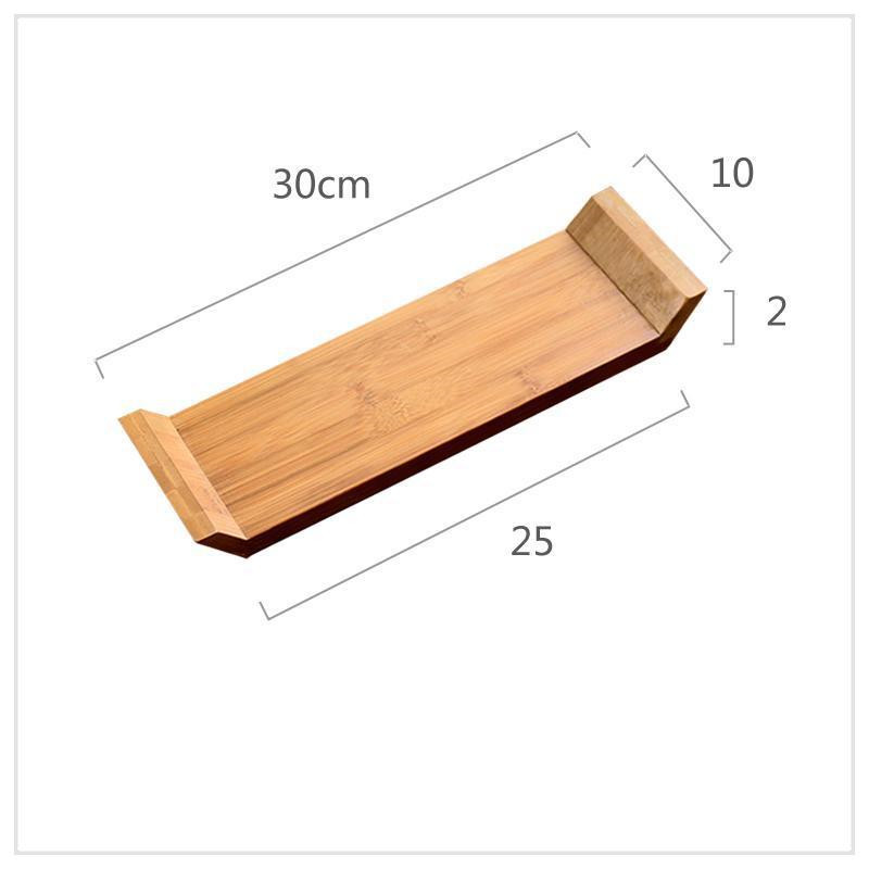 Title 4, Creative Rectangular Solid Wood Tray Tableware