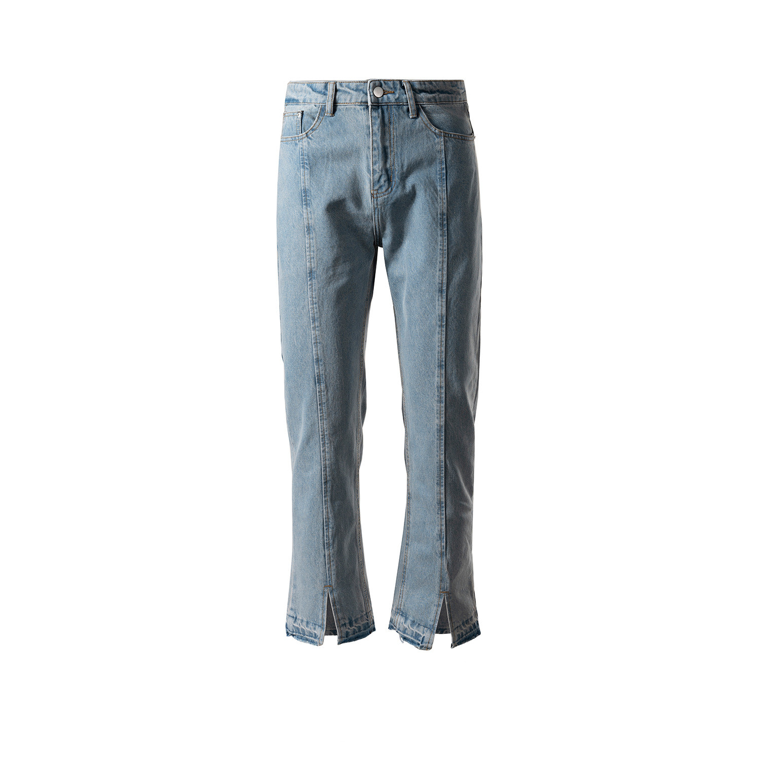 Trousers Trousers Unisex High Street Cat Whisker Blue Jeans