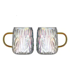 Coffee Glass Hanging Ear Cup Couple Water Cup A Pair Wine Glasses High Tea Cup - View 1