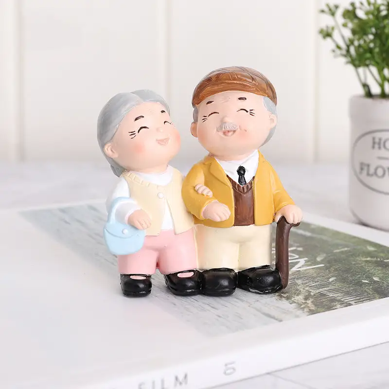Accompanied By Old Couple Decoration Creative Cake Baking Car
