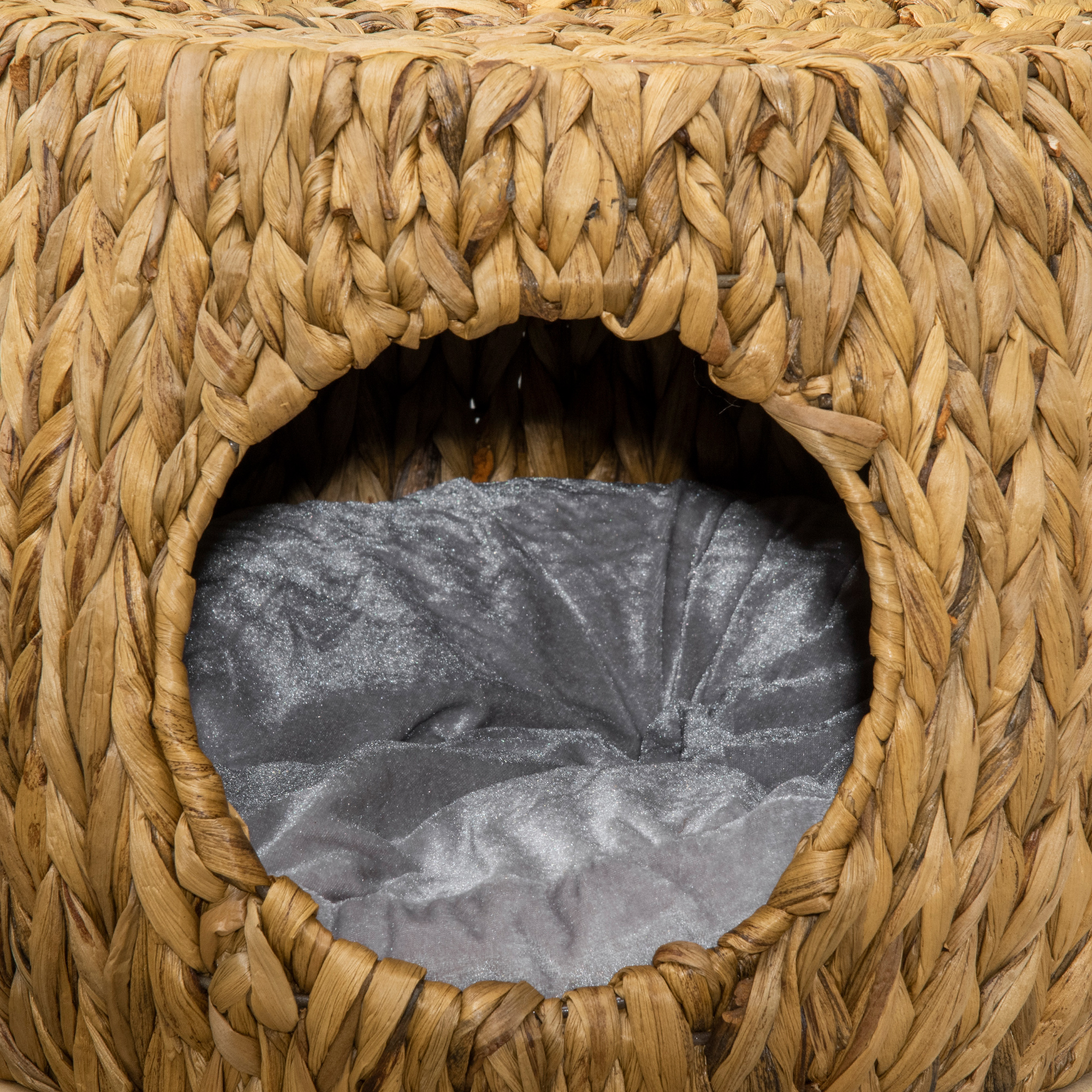 Wicker Cat Bed House Stool With Washable Cushion, 44 X 43 X 41cm — image 9