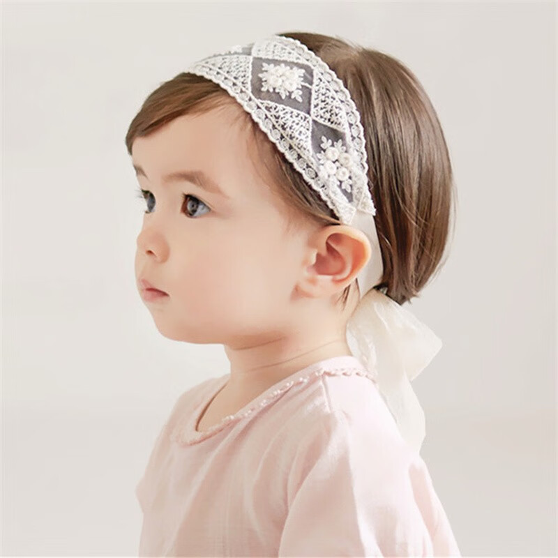 Baby Girls Cute Bow-knot Headband Soft Lace Floral Hairbands Newborn Infant Toddlers Kids Hair Accessories — foto 13