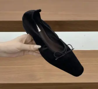 Women Sweet Bow Shallow Cut Ballet Flats, 2026 New Slip-on Dress Flats Suitable For Matching Skirts