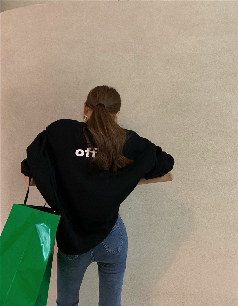 Women's Retro Print Mid-length Missing Sweater