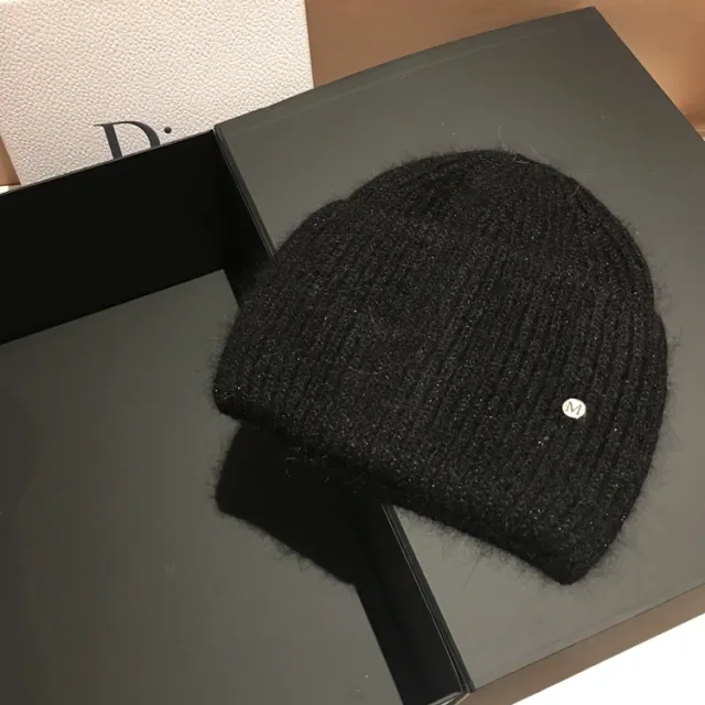 Versatile Japanese Thermal Pullover Knitted Hat Black - Shop at LoveMi