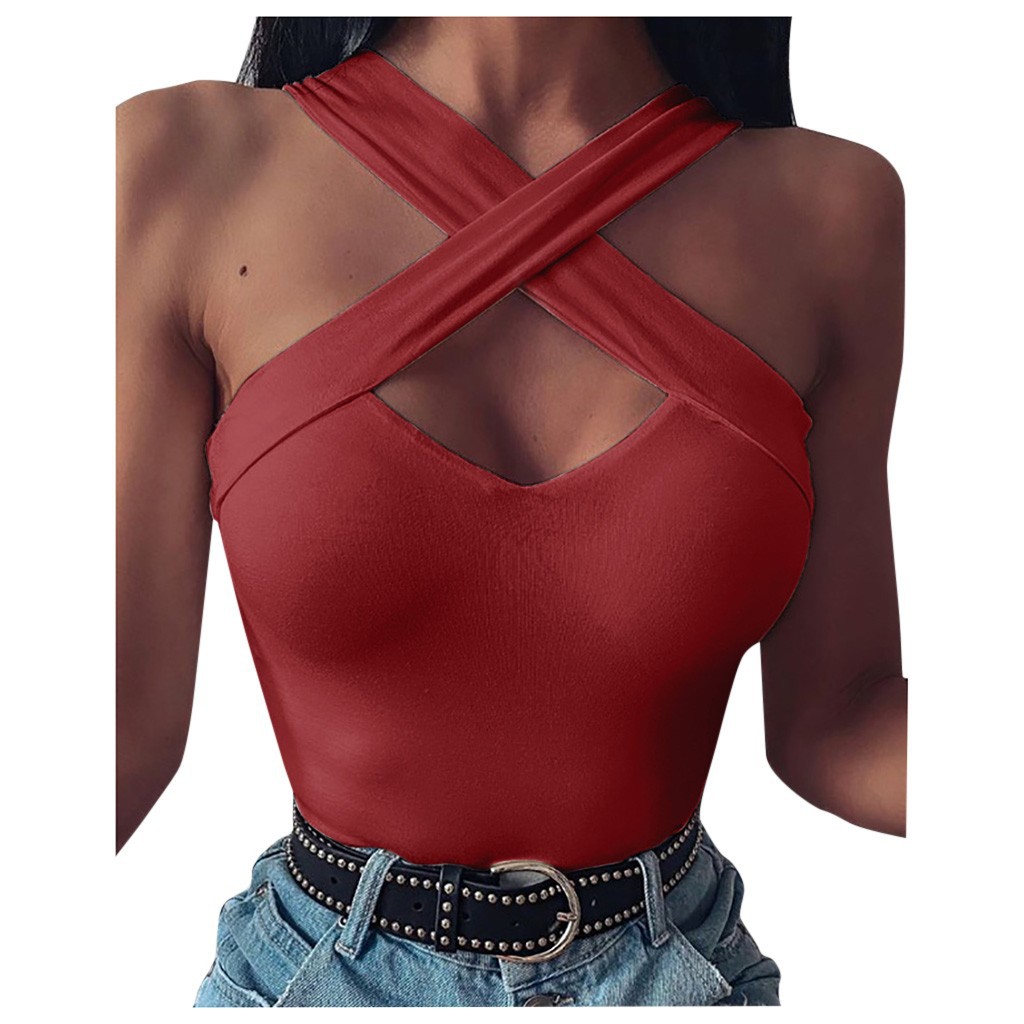 Title 6, Sexy backless V-neck low chest vest