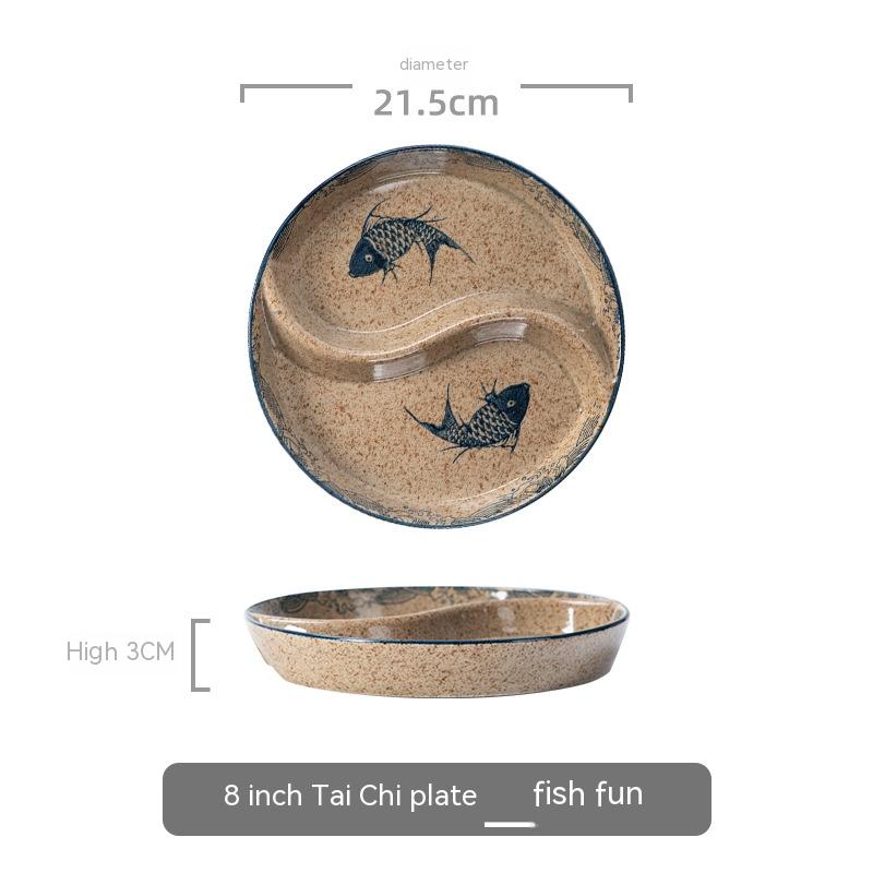 8 Happy Fish Chopsticks Plate