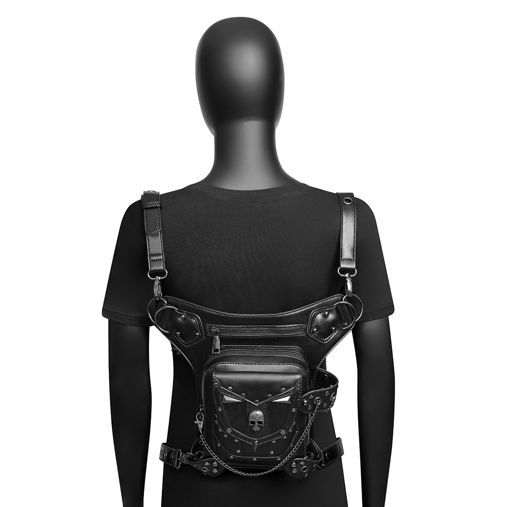 Punk Motorcycle Skull Chain Women's Crossbody Bag — foto 4