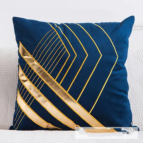 Golden Sofa Pillow Office Car Lumbar Cushion B Navy - Shop at LoveMi