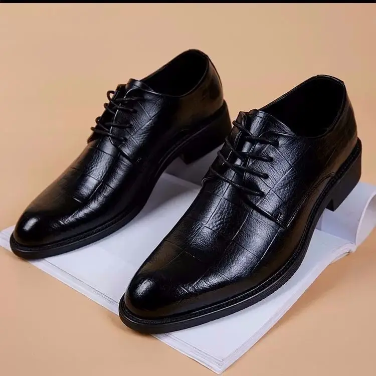 Men's Korean Style Spring And Summer Leather Shoes
