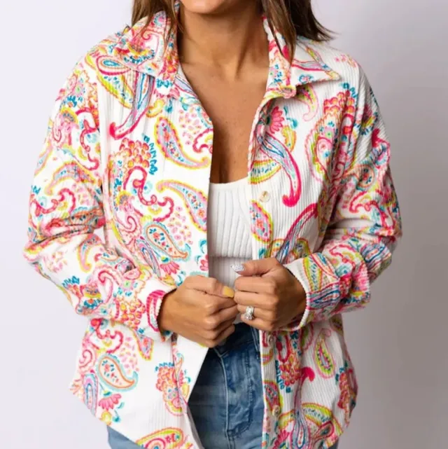 Fashionable Loose All match Long Sleeve Single breasted Lapel Shirt For Women Bw031 Style Xl - Shop at LoveMi