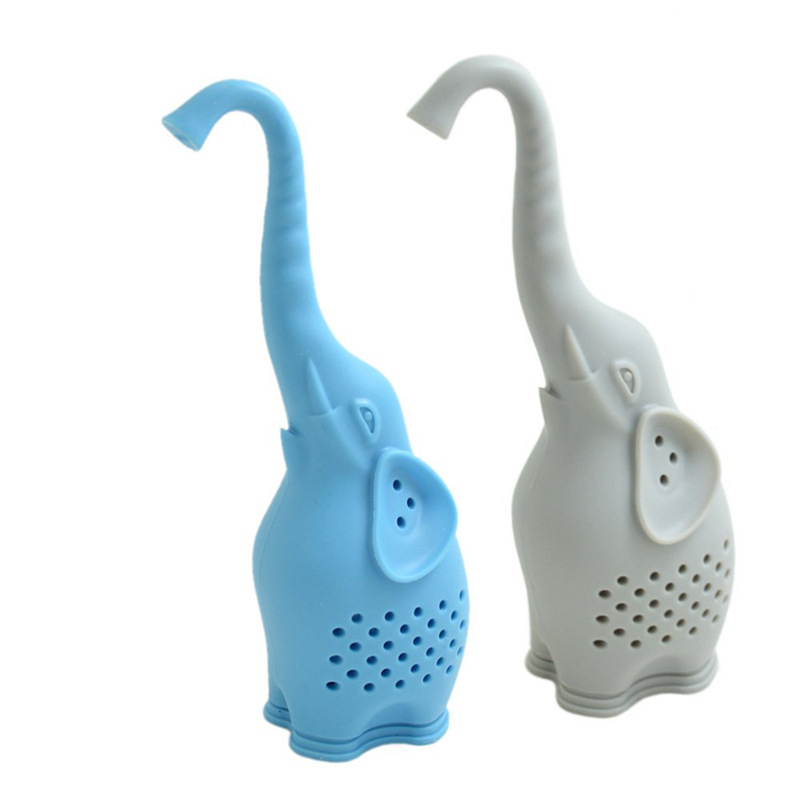 Silicone elephant tea strainer animal cartoon tea strainer