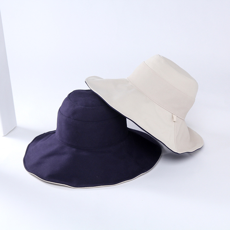 Title 9, Female double-sided sun hat fisherman hat