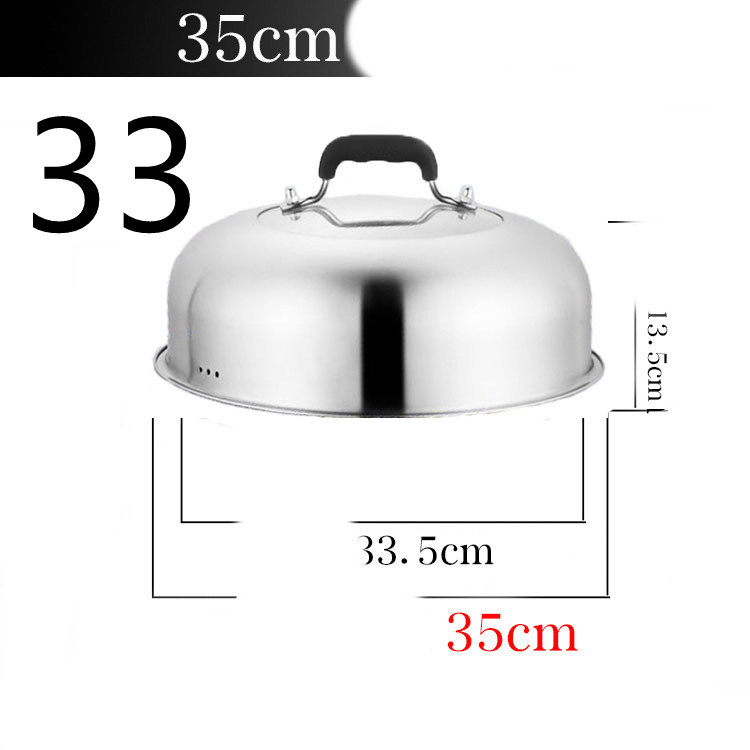 Title 19, Stainless Steel Heightened Round Household Wok ...