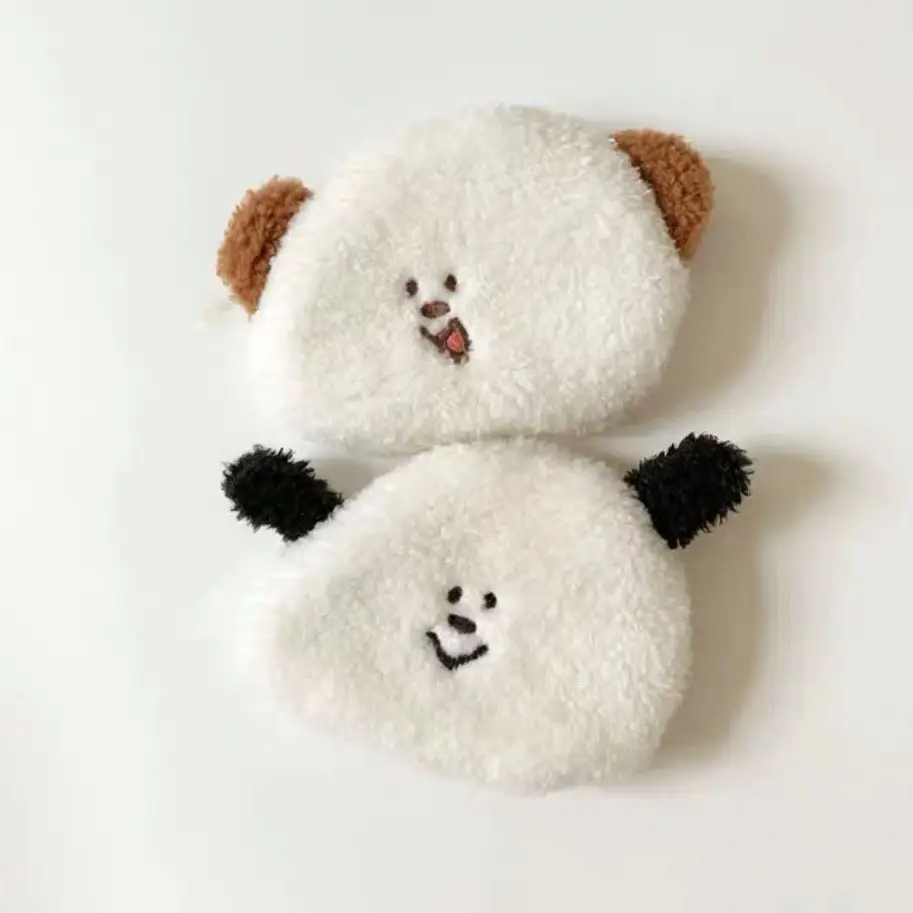 Portable Plush Puppy Cute Coin Purse Document Bag
