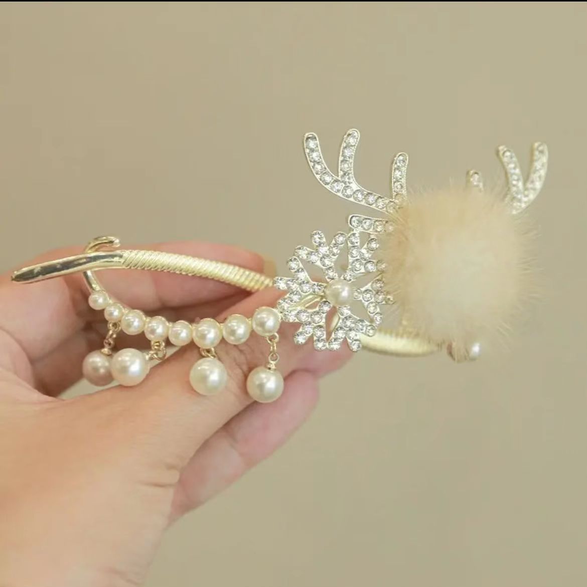 Christmas Headdress Small Deer Antlers Hair Band
