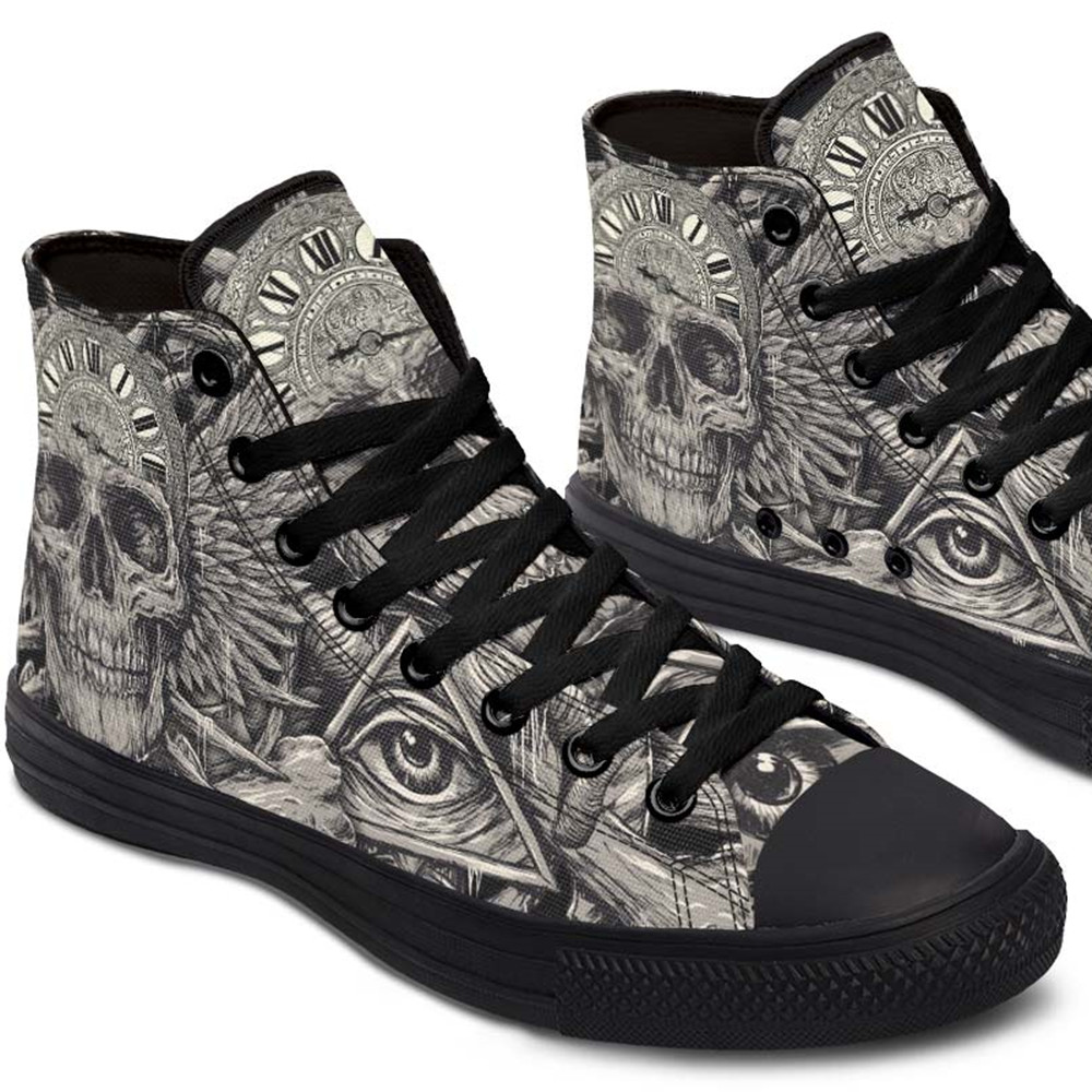 High Top Canvas Shoes For Printing Lovers