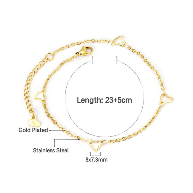 Title 11, Stainless Steel Anklet Chain Foot Ornaments Fem...