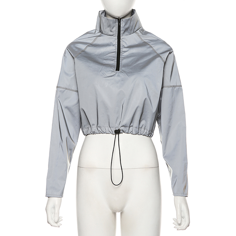 Title 2, Reflective loose drawstring night running jacket