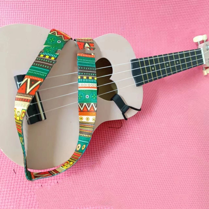 Title 2, Tracolla per ukulele a quadri con ganci, comfor...