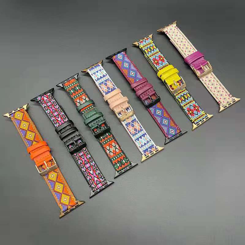 Fashion Personality Wristband Men's And Women's Tide Ethnic Wind Leather Watchband