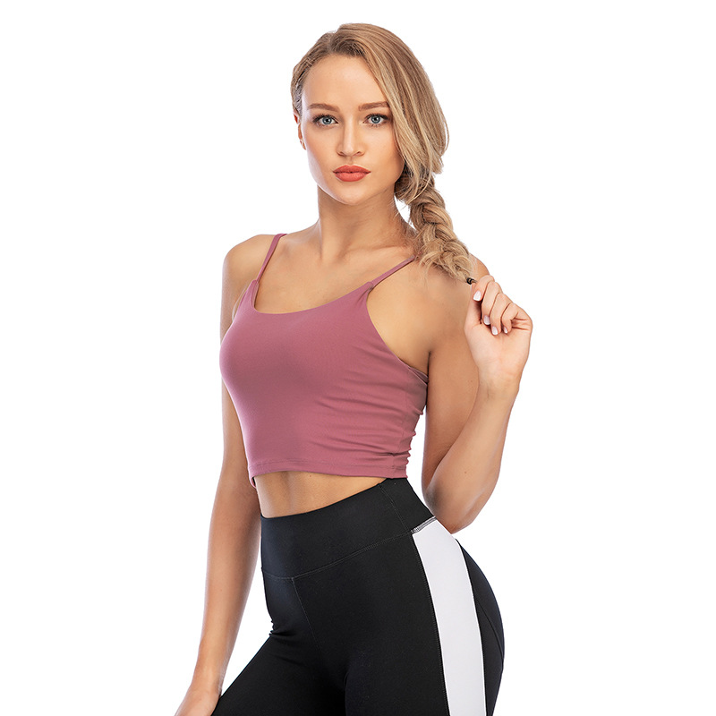 Title 12, Sports Underwear Vest Trendy Pleated Sling Fitn...