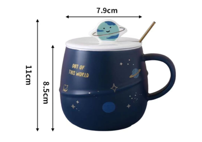 Title 5, Planet Mug With Lid Coffee Cup Drinking Water C...