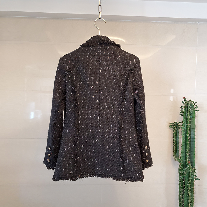 Coarse Woolen Small Fragrant Milk Suit Jacket