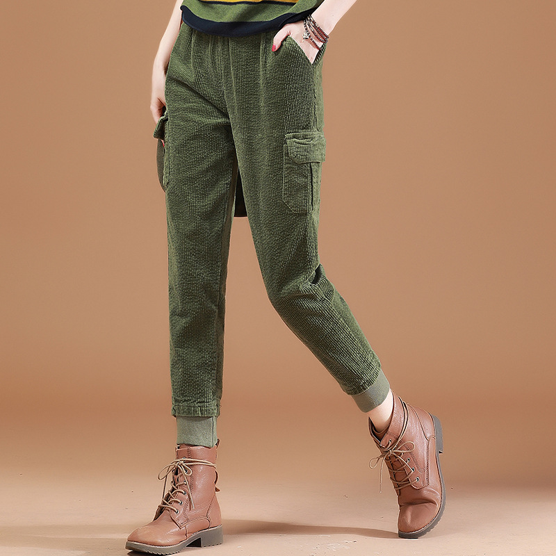 Title 3, Fall Winter Tooling Corduroy Slacks High Waist ...