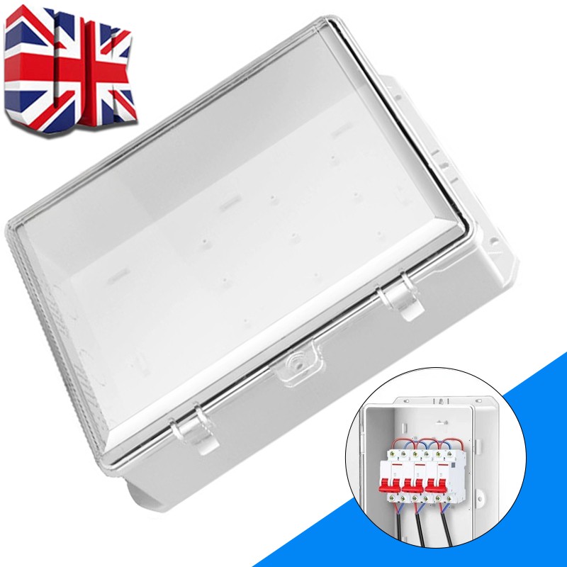 Junction Box Clear Cover Outdoor Dustproof Enclosure Boxes Weatherproof Electric — image 3
