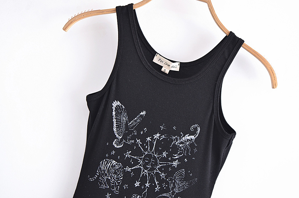 Title 7, Sleeveless Totem Print High Stretch Thread Tank...